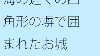 바다 근처의 사각형 울타리로 둘러싸인 성 대해로 나오면 모두 작아진다