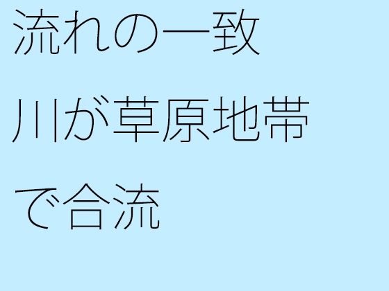 흐름 일치 강이 초원 지역에서 합류 흐름 일치 강이 초원 지역에서 합류