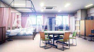 【배경 소재】보건실(6069_bg04)【시간 차분 있음】