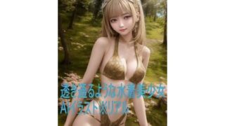 투명한 수영복 미소녀 AI 일러스트 ※ 리얼